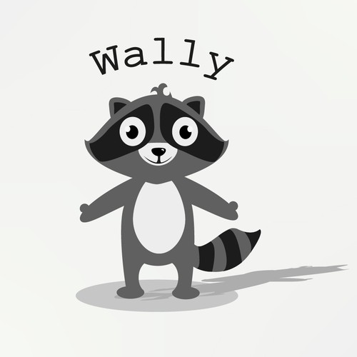 Raccoon design with the title 'Raccoon '