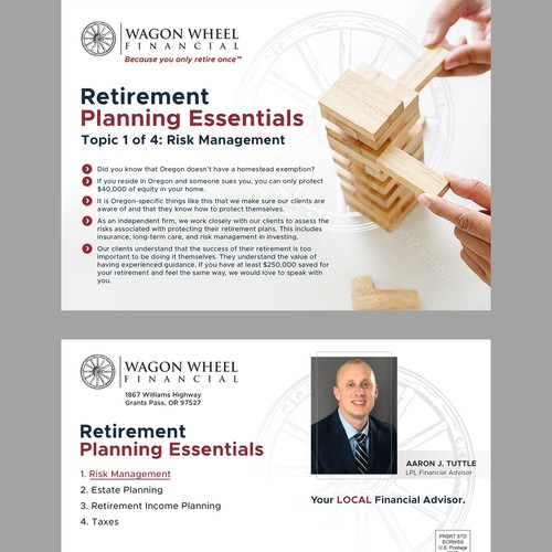 Print ad design with the title 'Postcard design'