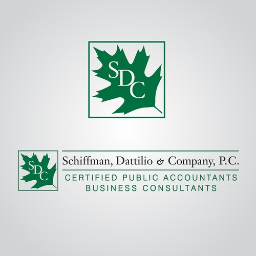 Oak leaf logo with the title 'Logo'