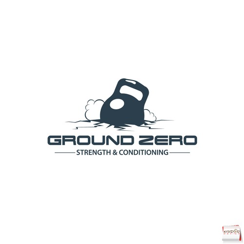 CrossFit logo with the title 'impact logo for strength and conditioning facility'