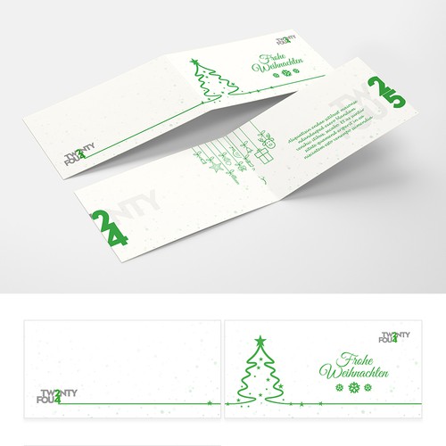 New Year's design with the title 'Chrismas-card design'