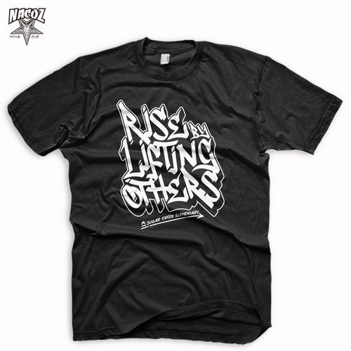 Streetwear t-shirt with the title 'graffiti style look'