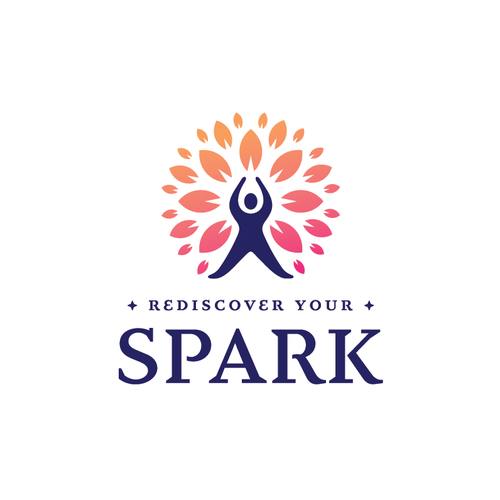 Human figure design with the title 'Bold, Vibrant and Modern Logo '