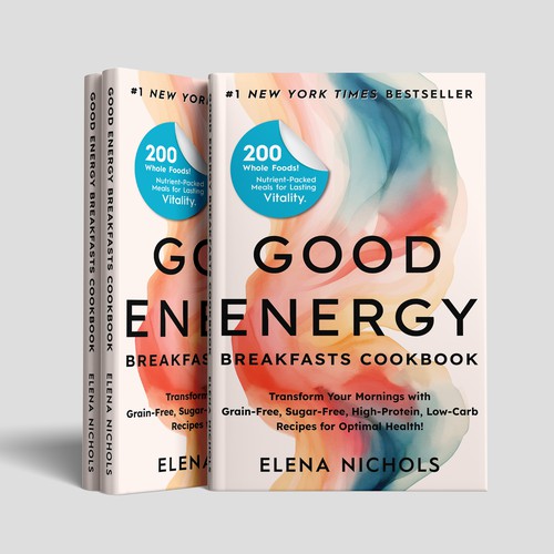 Entertainment design with the title 'Good Energy Breakfasts Cookbook'