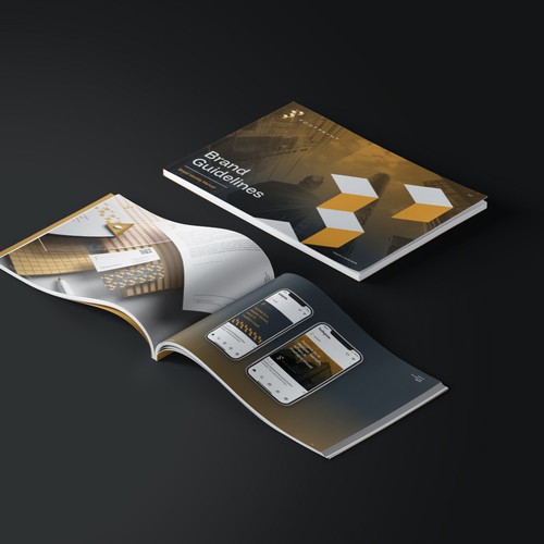 Font design with the title 'Branding Design for Real Estate Owner Partner'