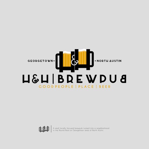 Pub brand with the title 'Brewpub proposal'
