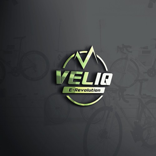 Electric bike logo with the title 'Logo design for Mountain Bicycle Brand'