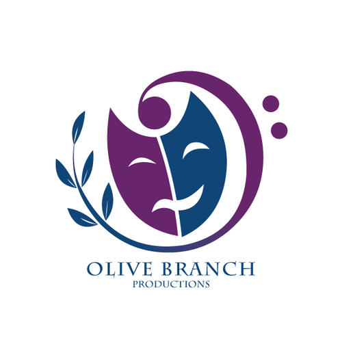Theater logo with the title 'Logo for Olive Branch Productions'