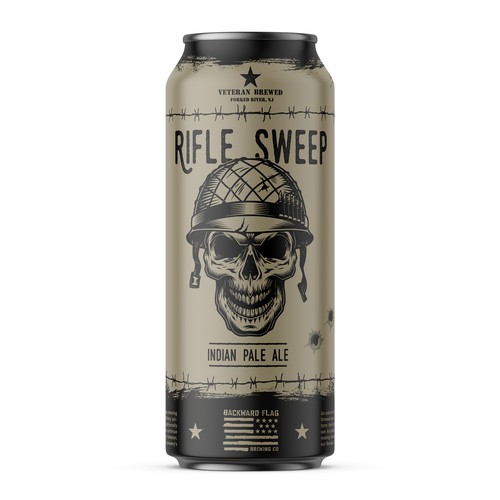 Branding label with the title 'Bold Punk Beer Label '