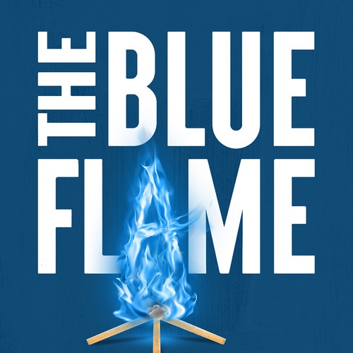 Leadership book cover with the title 'The Blue Flame'