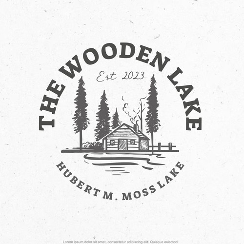 Evergreen logo with the title 'The Wooden Lake'