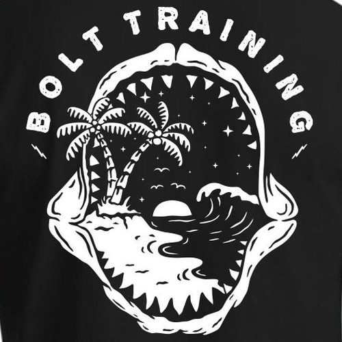 Summer t-shirt with the title 'bolt training'