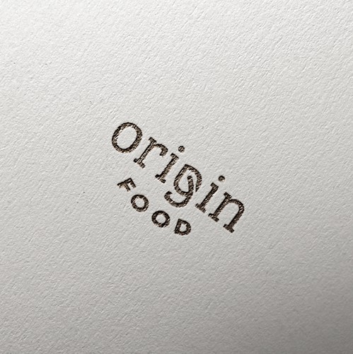 Serif brand with the title 'Origin Food Logo'