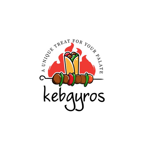 Kebab logo with the title 'Kebguros logo'