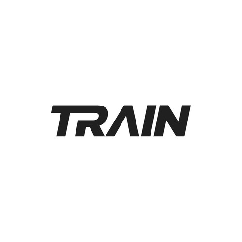 Skateboard logo with the title 'Logotype for TRAIN'