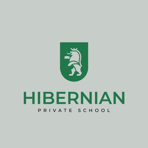 Medieval logo with the title 'Logo for a modern school'