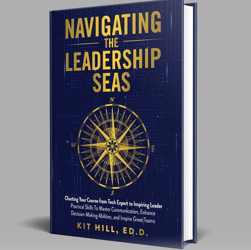 Technology book cover with the title 'Navigating the Leadership Seas'