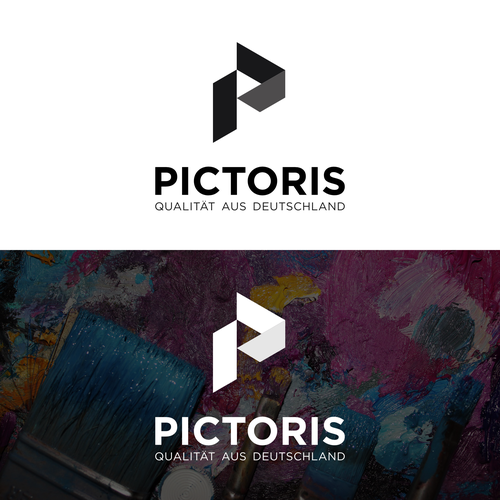 Picture design with the title 'Pictoris logo'