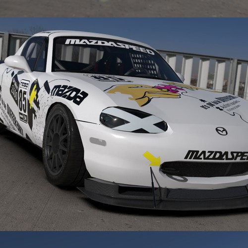 Autism design with the title 'Car wrap - Miata'