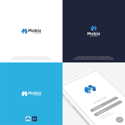 Clean brand with the title 'MOBIZ - LOGO'