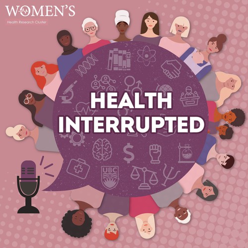 Women illustration with the title 'Health Interrupted Podcast'