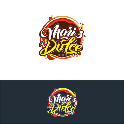 Desert logo with the title 'Mari's Dulce'