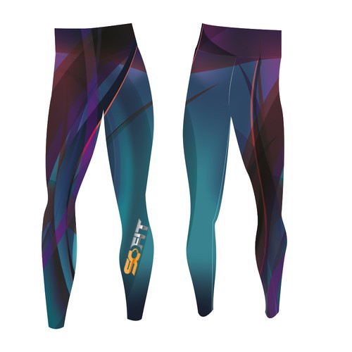 Leggings design with the title 'compression pants'