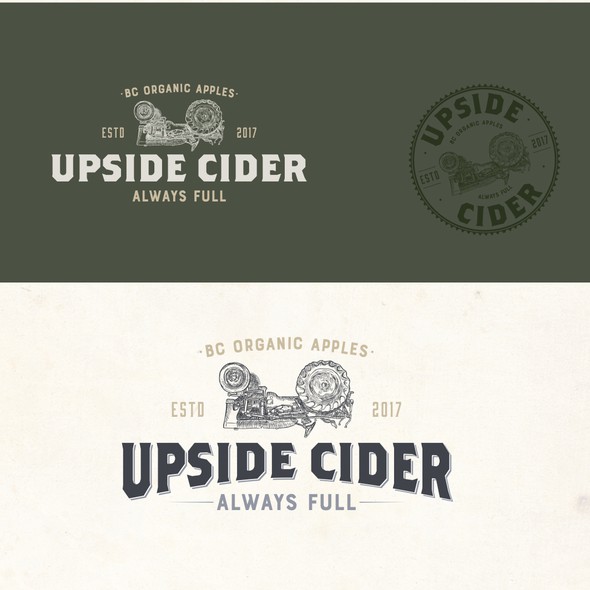 Small business design with the title 'Cider logo'