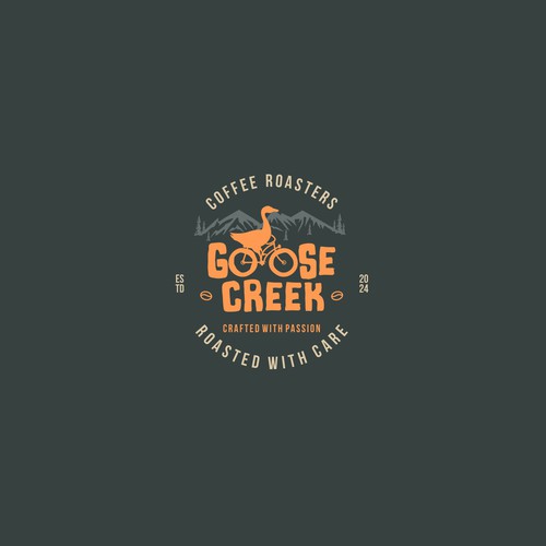 Creek logo with the title 'Goose Creek Coffee Roasters'