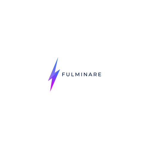 Lightning logo with the title 'Fulminare is latin for to strike like lightning'