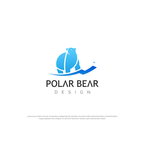 Electrical logo with the title 'Polar Bear Design logo'