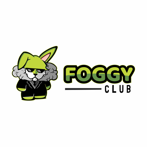 Bunny logo with the title 'CBD Logo Mascot'