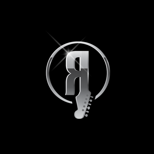 Shiny logo with the title 'Revolution music store'