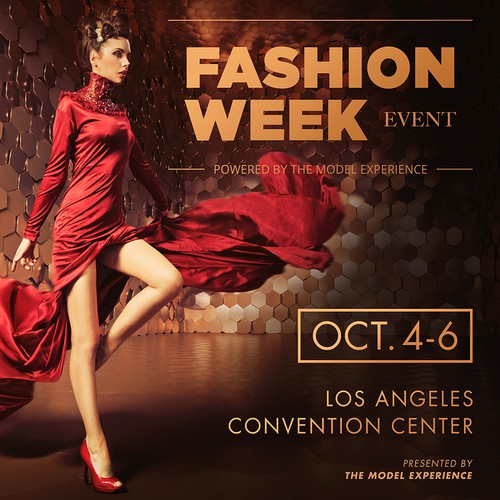 Warm design with the title 'Fashion Week Event'