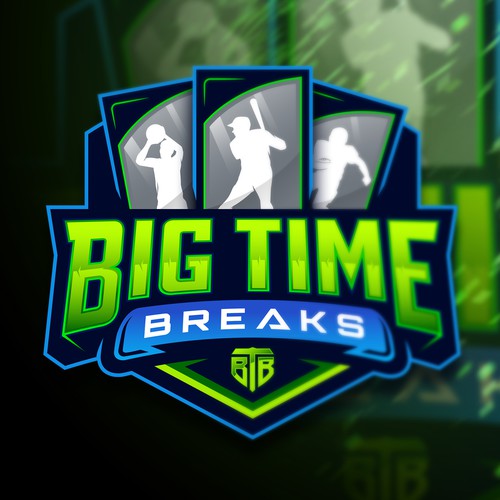 Neon design with the title 'Big Time Breaks'