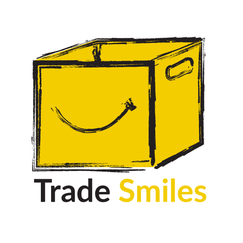 Trade logo with the title 'trade smile logo'