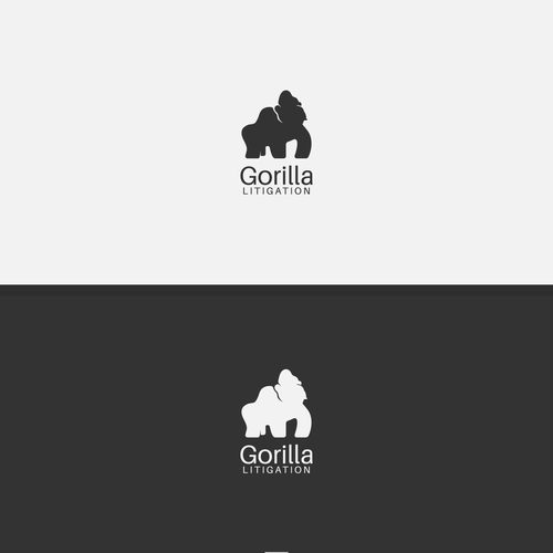 Jungle design with the title 'Bold logo for Gorilla Litigation'