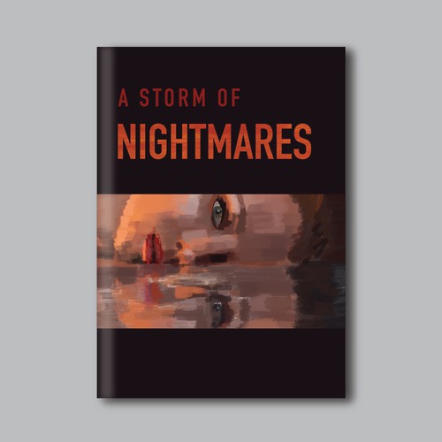 Painting book cover with the title 'A storm of nightmares'