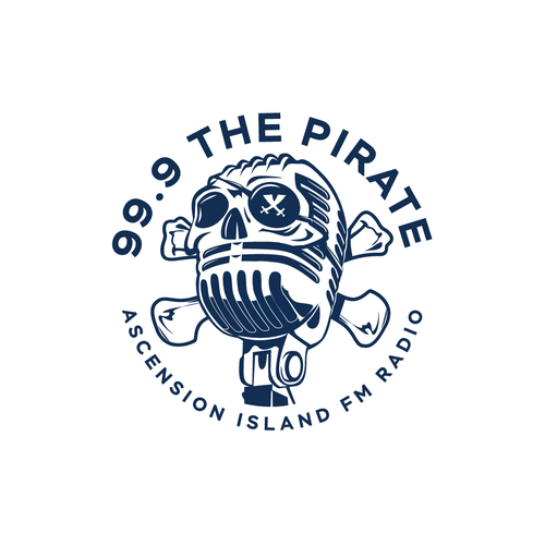 Skull and crossbones logo with the title '99.9 The Pirate'