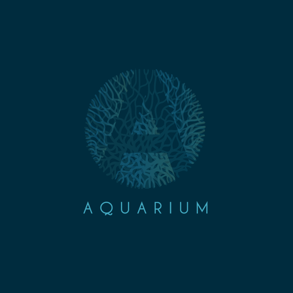 Aquarium design with the title 'Aquarium'