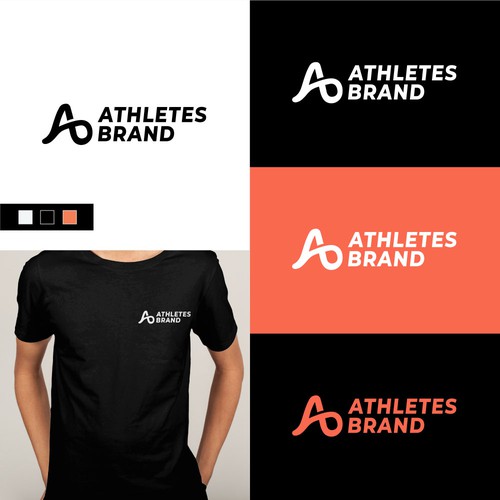 Pictorial logo with the title 'Athletes Brand logo'