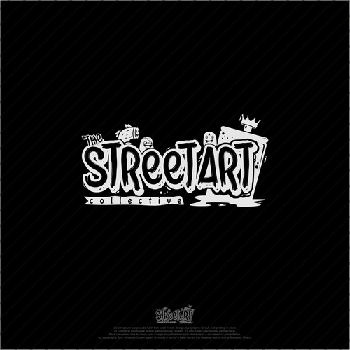 Graffiti design with the title 'Graffiti logo concept for The Street Art Collective'