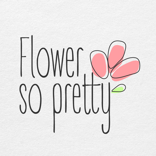 Floral brand with the title 'Logo flower place'