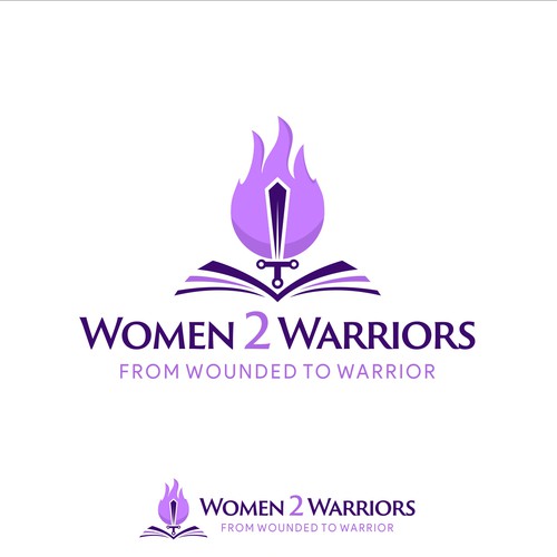 Bible logo with the title 'Women 2 Warriors'