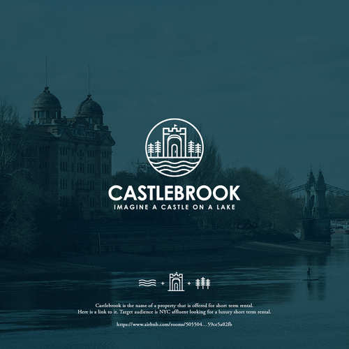 View design with the title 'Logo Design For Castlebrook'