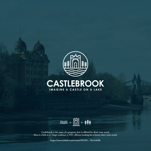 View logo with the title 'Logo Design For Castlebrook'