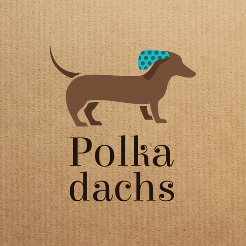 Dachshund logo with the title 'Logo for wedding service'