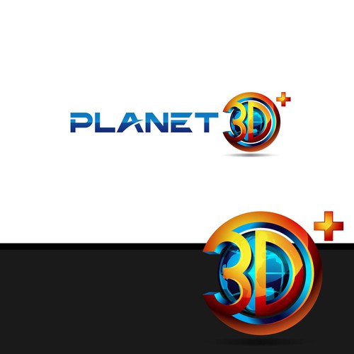 Plus logo with the title 'Planet 3D'