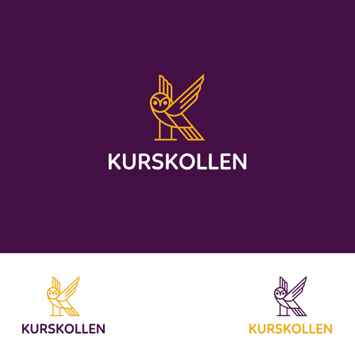 K logo with the title 'K owl logo'