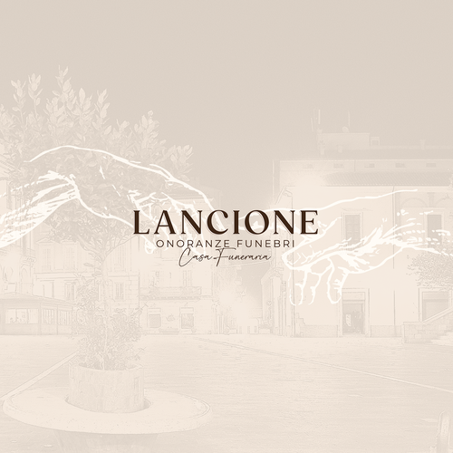 Funeral logo with the title 'Logo Design'